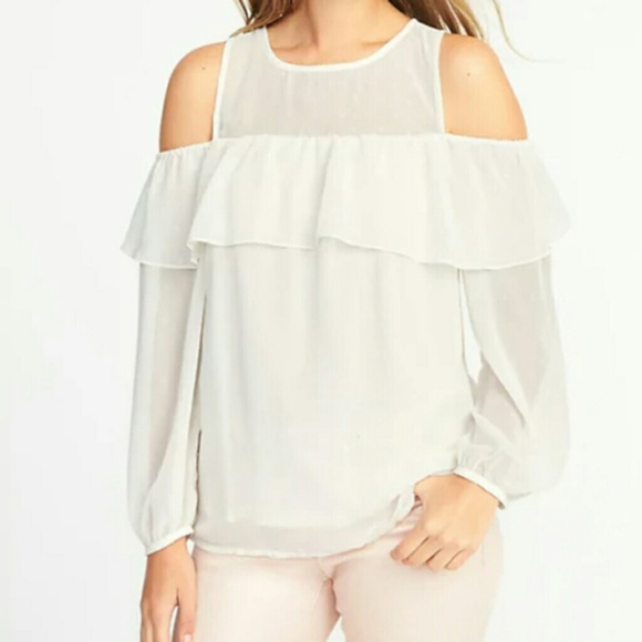 Old Navy Cold Shoulder Blouse - Picture 1 of 7